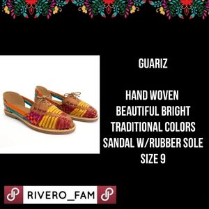 GUARIZ | HAND WOVEN BEAUTIFUL SANDALS | SIZE 9 ?